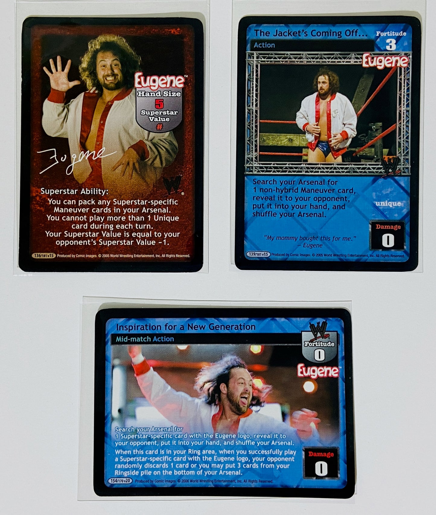 Eugene 3-Card Lot (Superstar Card, Rares)