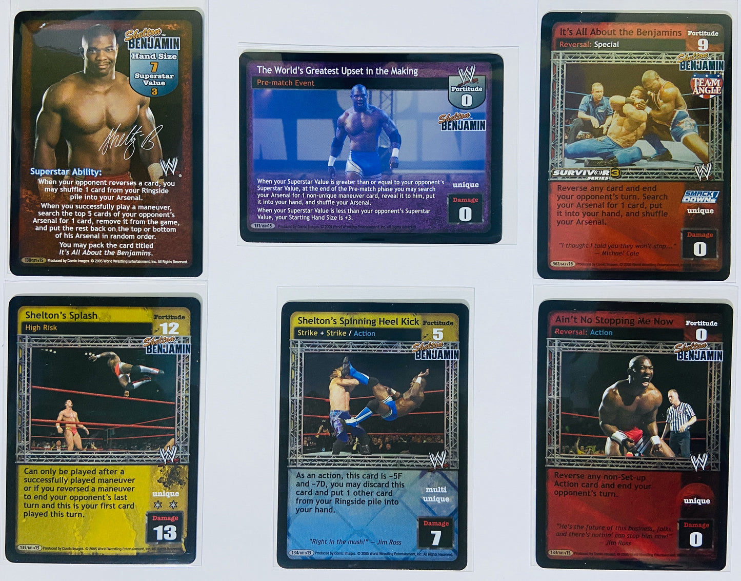 Shelton Benjamin - 6-Card Lot (SS3, Foils, Superstar Card, Rare)