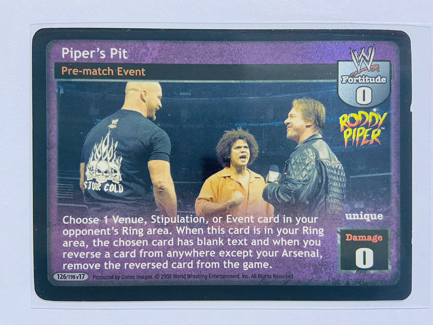 Rowdy Roddy Piper 4-Card Lot (Foils, Superstar Card)