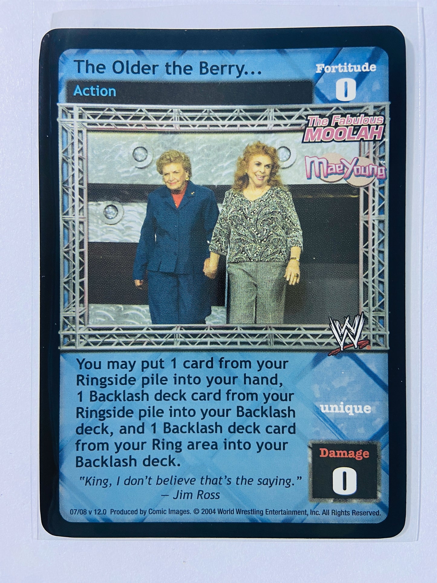 The Fabulous Moolah 2-Card Lot (Foils, Superstar Card, Rares)