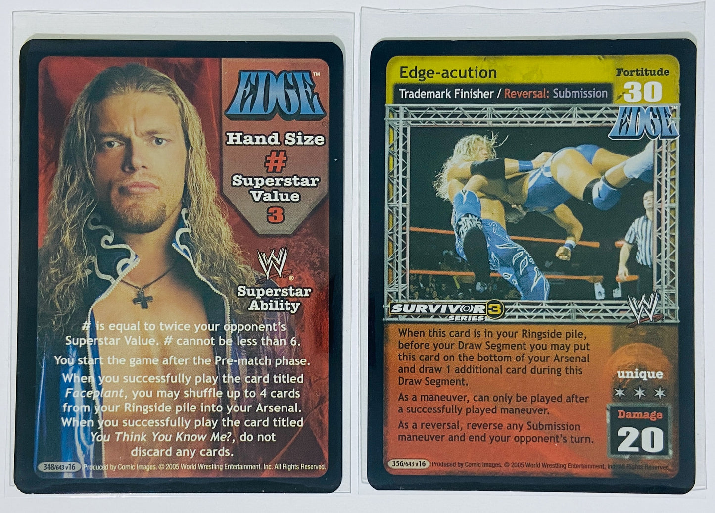 Edge 2-Card Lot (Foils, Superstar Card, UltraRare/Rare)
