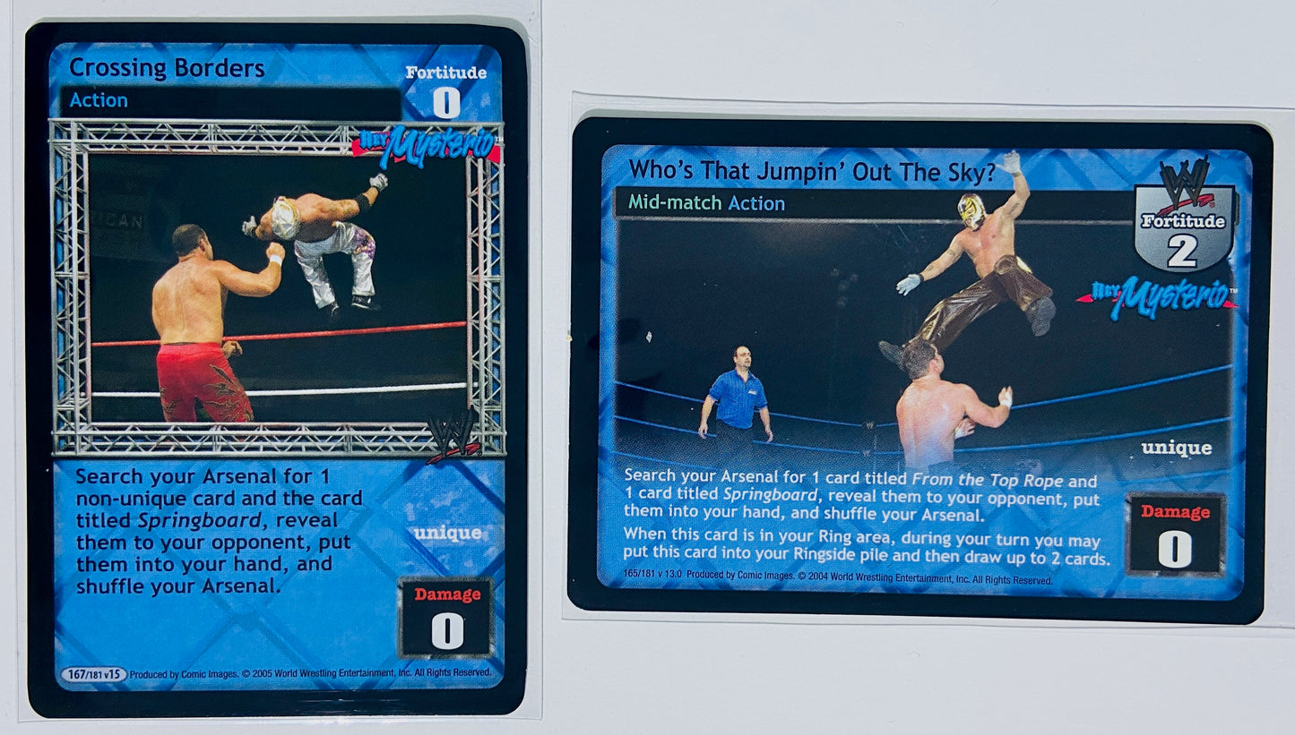 Rey Mysterio 2-Card Lot B (Rare)