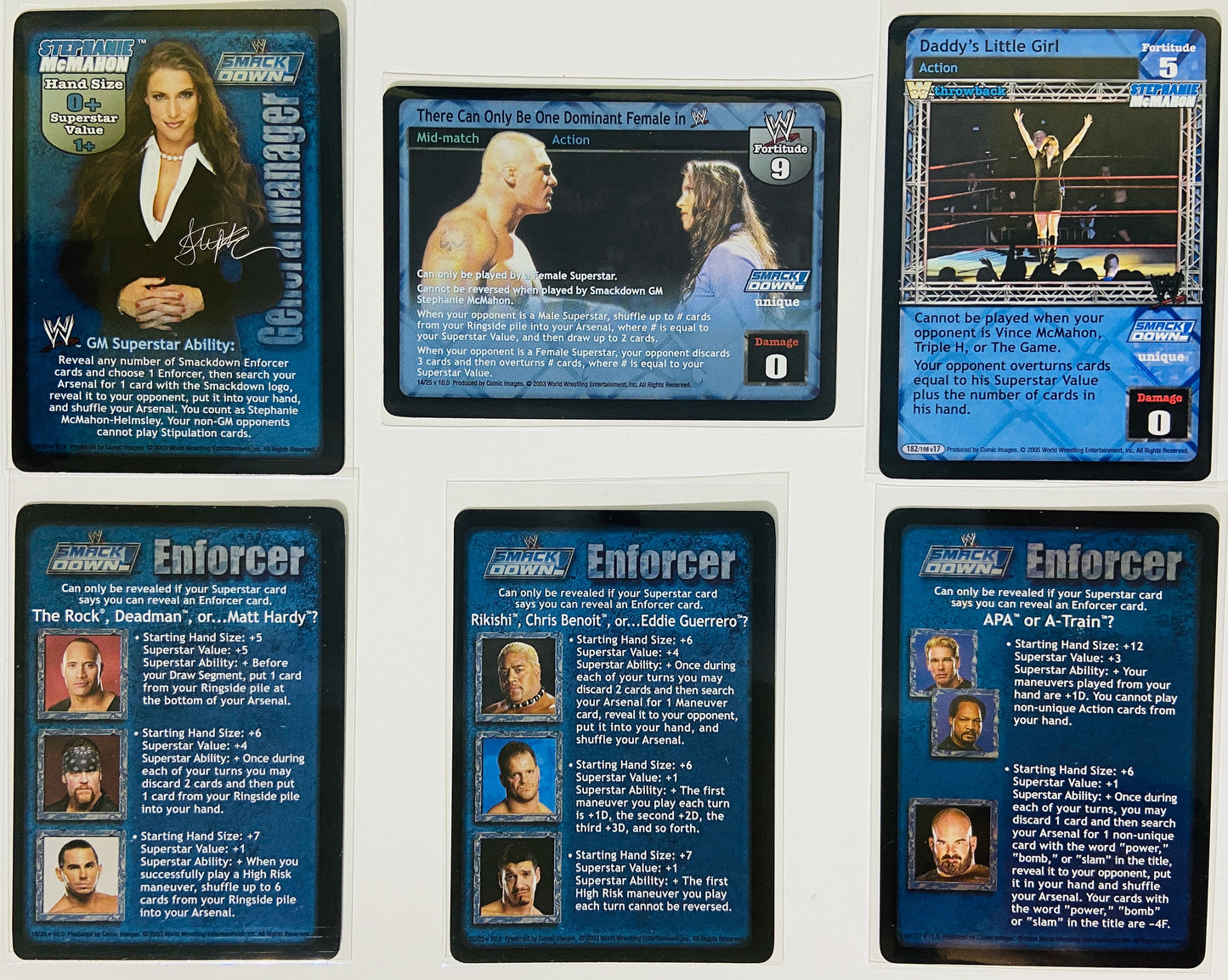 Stephanie McMahon - 6-Card Lot (Foils, Superstar Card, Rare/Ultra Rare)