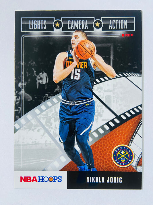 Nikola Jokic - Denver Nuggets 2019-20 Panini Hoops Lights, Camera, Action Insert #28