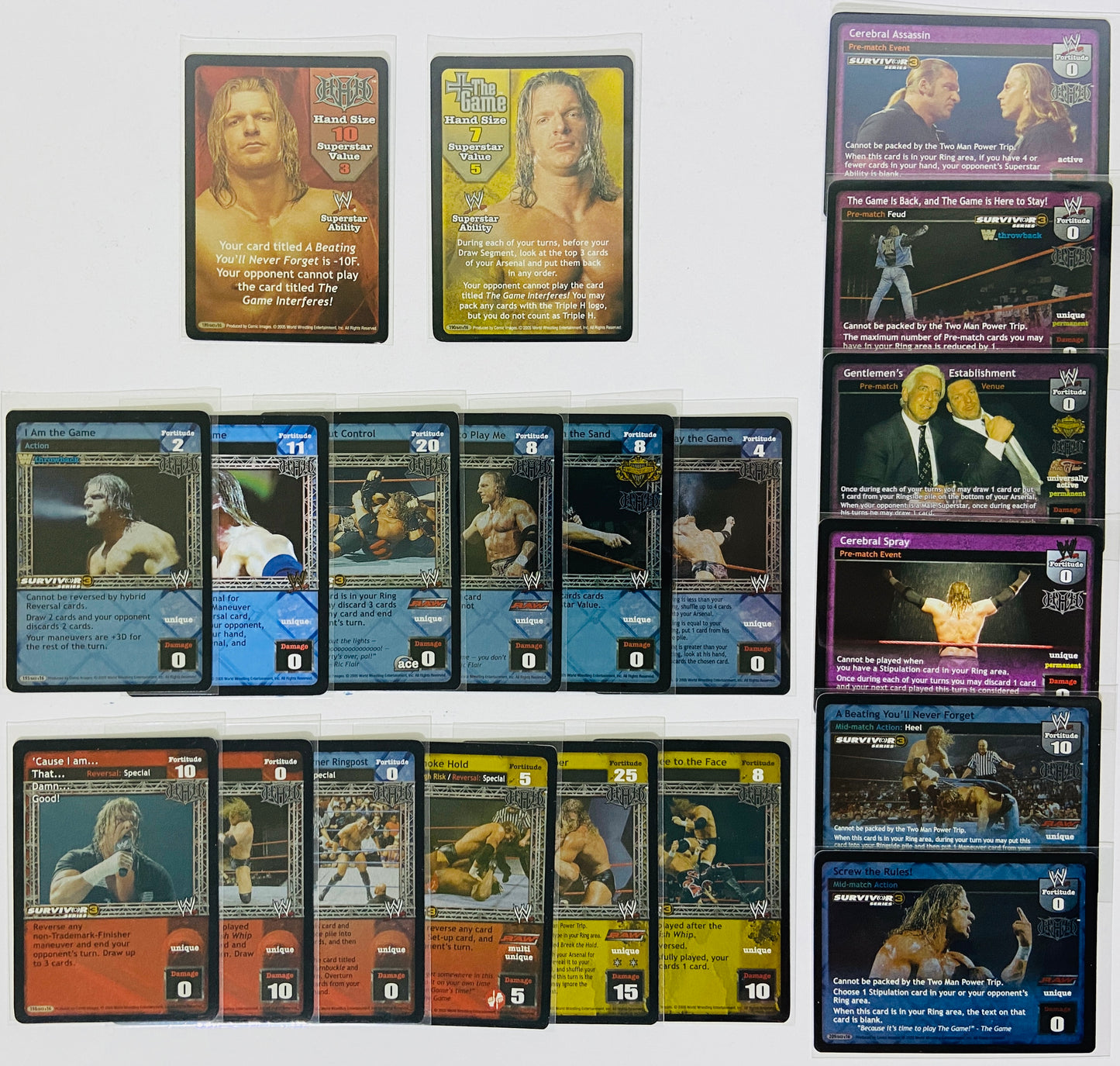 Triple H 20-Card Lot (SS3, Foils, Superstar Card, Rares)