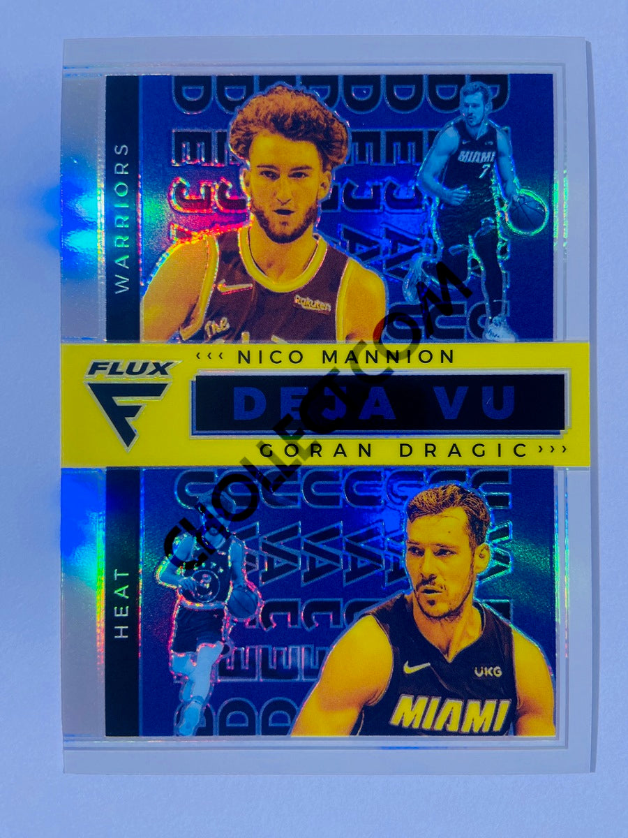 Goran Dragic / Nico Mannion - Miami Heat / Golden State Warriors 2020-21 Panini Flux Insert Silver Parallel #25