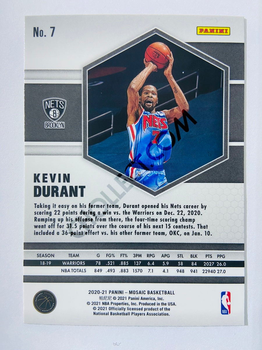 Kevin Durant - Brooklyn Nets 2020-21 Panini Mosaic #7