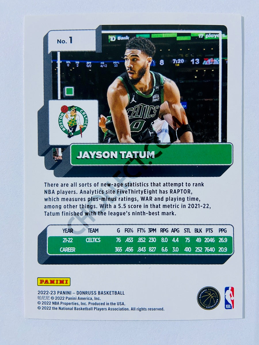 Jayson Tatum - Boston Celtics 2022-23 Panini Donruss #1