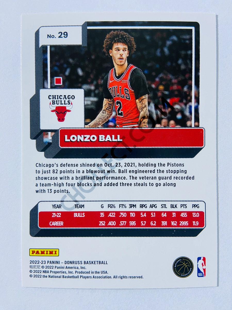 Lonzo Ball - Chicago Bulls 2022-23 Panini Donruss #29