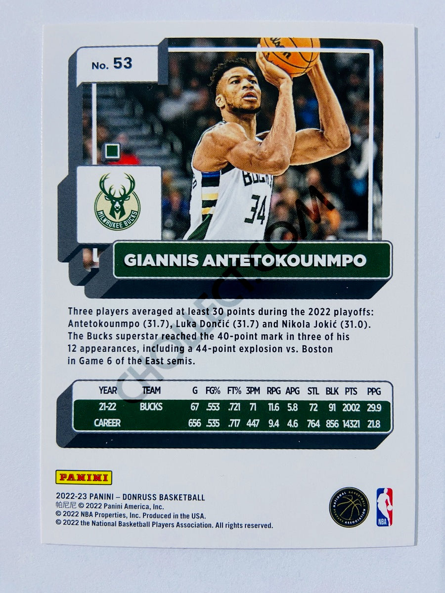 Giannis Antetokounmpo - Milwaukee Bucks 2022-23 Panini Donruss #53