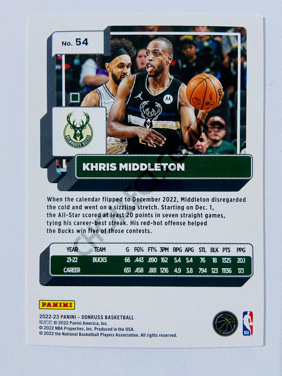 Khris Middleton - Milwaukee Bucks 2022-23 Panini Donruss #54