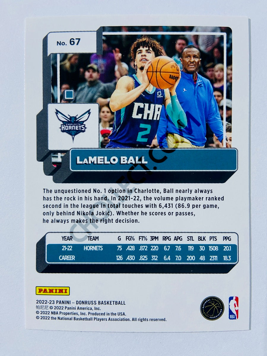 LaMelo Ball - Charlotte Hornets 2022-23 Panini Donruss #67