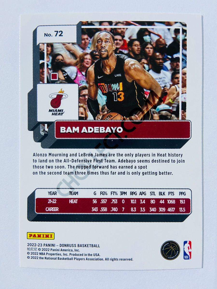 Bam Adebayo - Miami Heat 2022-23 Panini Donruss #72