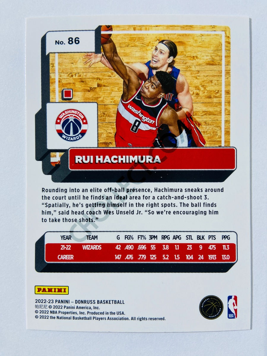Rui Hachimura - Washington Wizards 2022-23 Panini Donruss #86