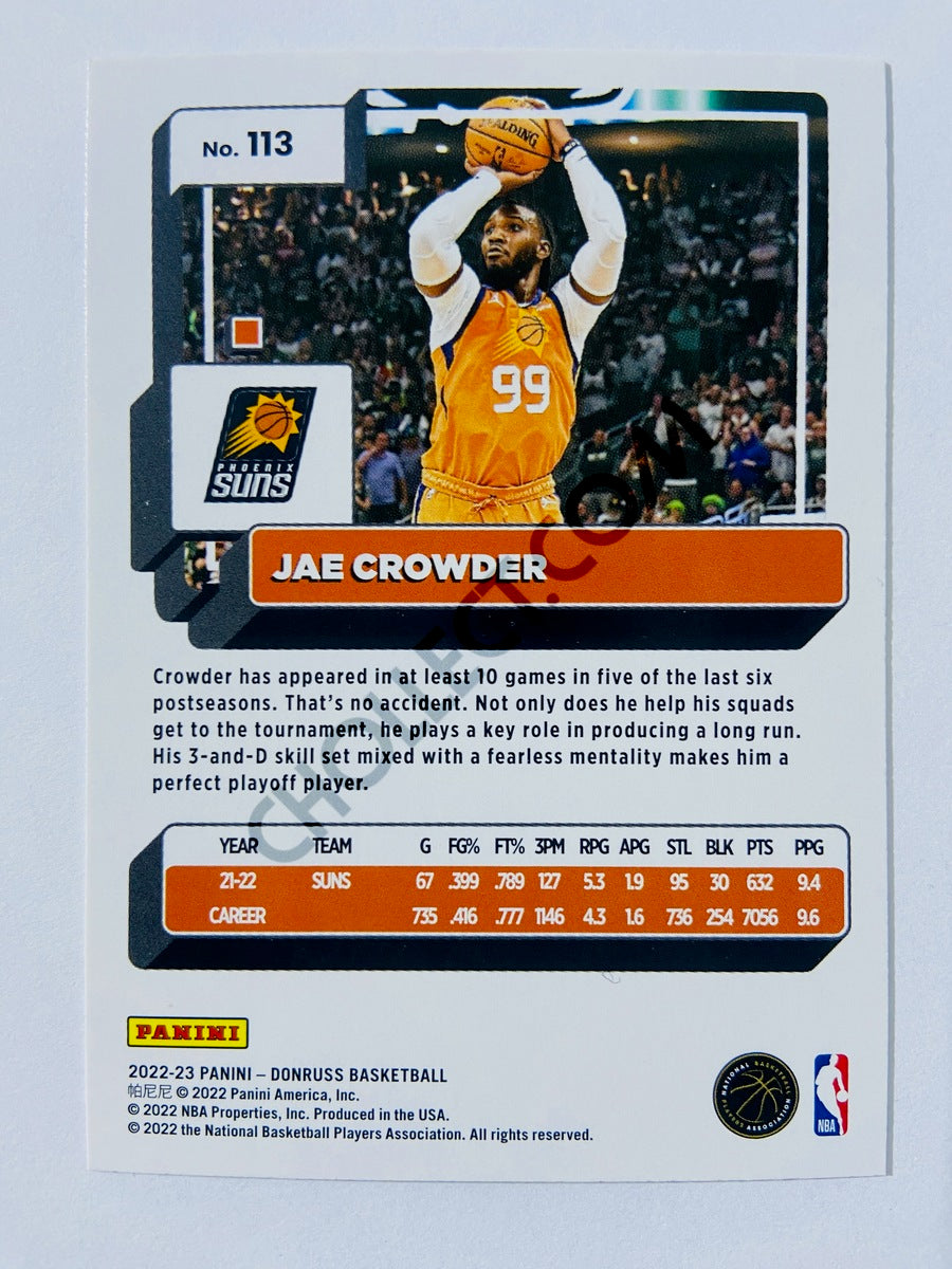Jae Crowder - Phoenix Suns 2022-23 Panini Donruss #113