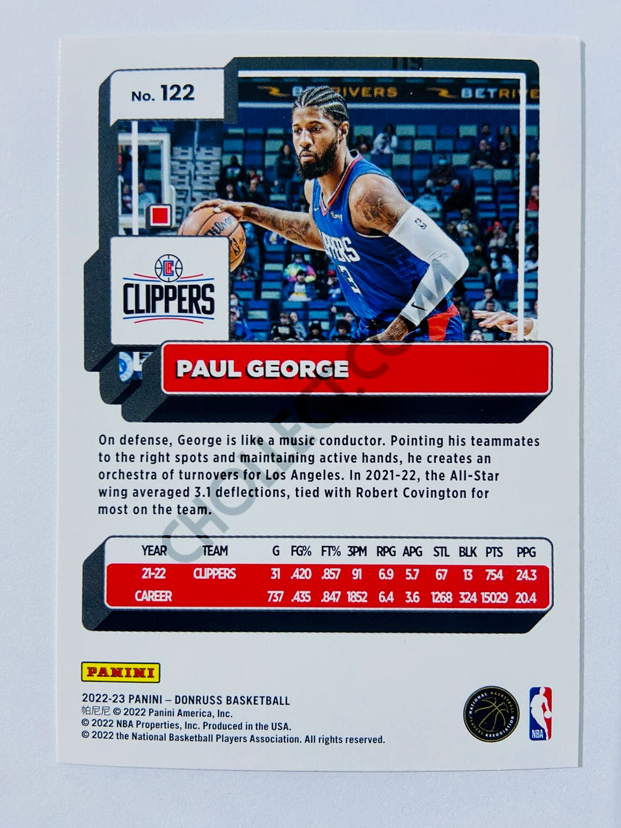 Paul George - Los Angeles Clippers 2022-23 Panini Donruss #122