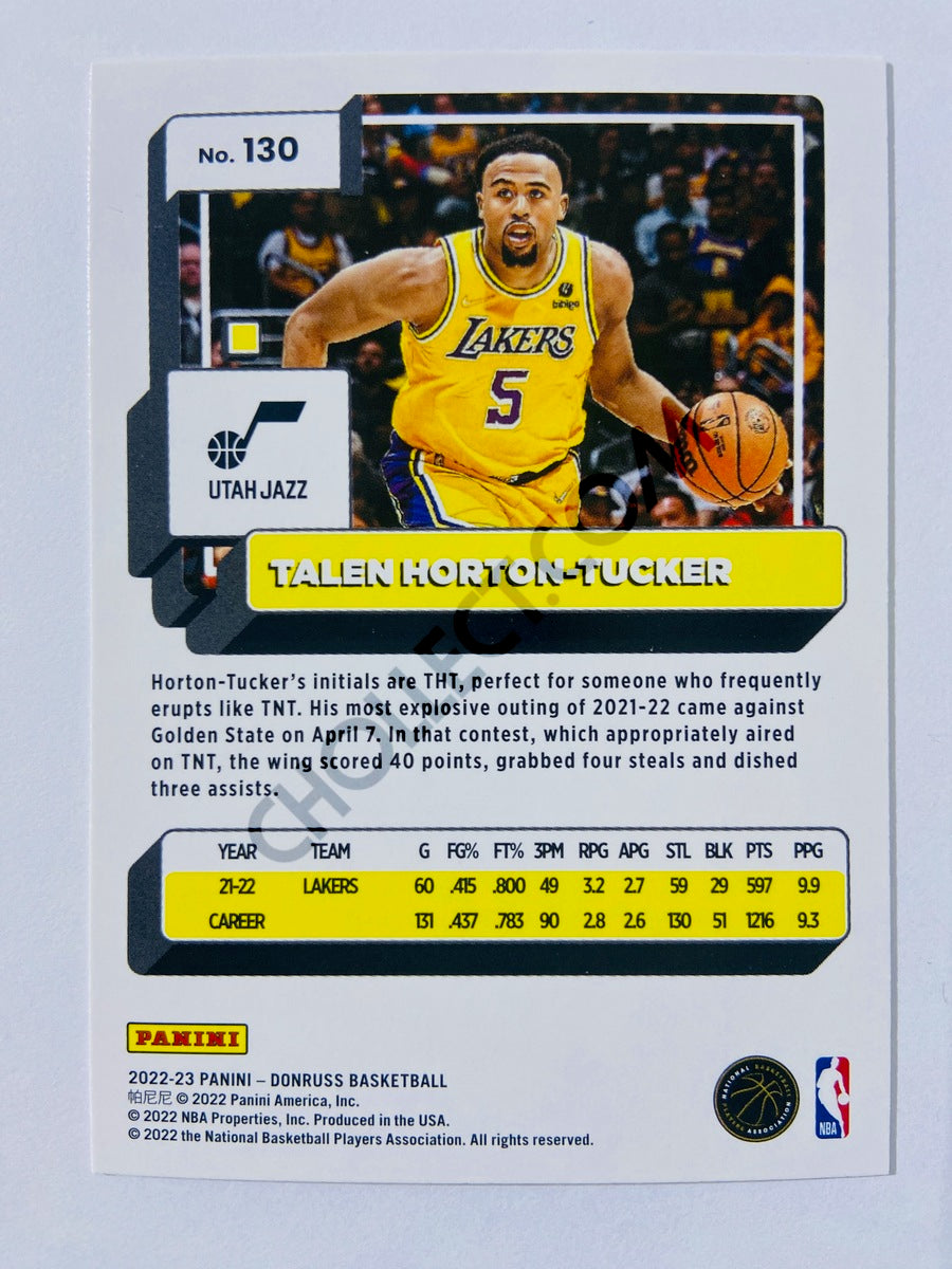 Talen Horton-Tucker - Los Angeles Lakers 2022-23 Panini Donruss #130