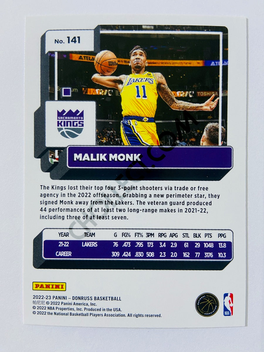 Malik Monk - Sacramento Kings 2022-23 Panini Donruss #141