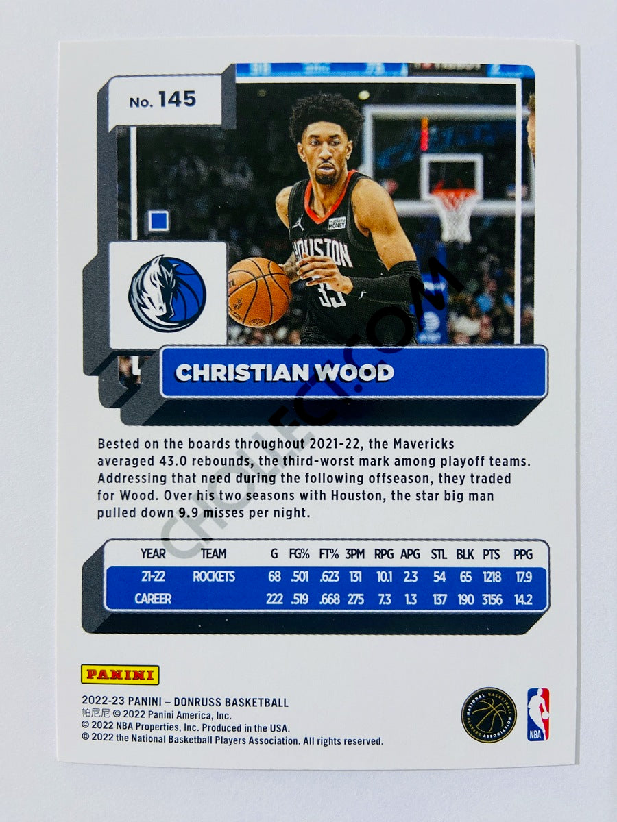 Christian Wood - Dallas Mavericks 2022-23 Panini Donruss #145
