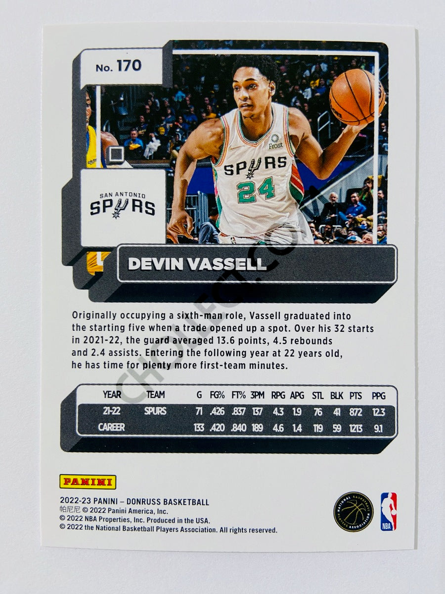 Devin Vassell - San Antonio Spurs 2022-23 Panini Donruss #170