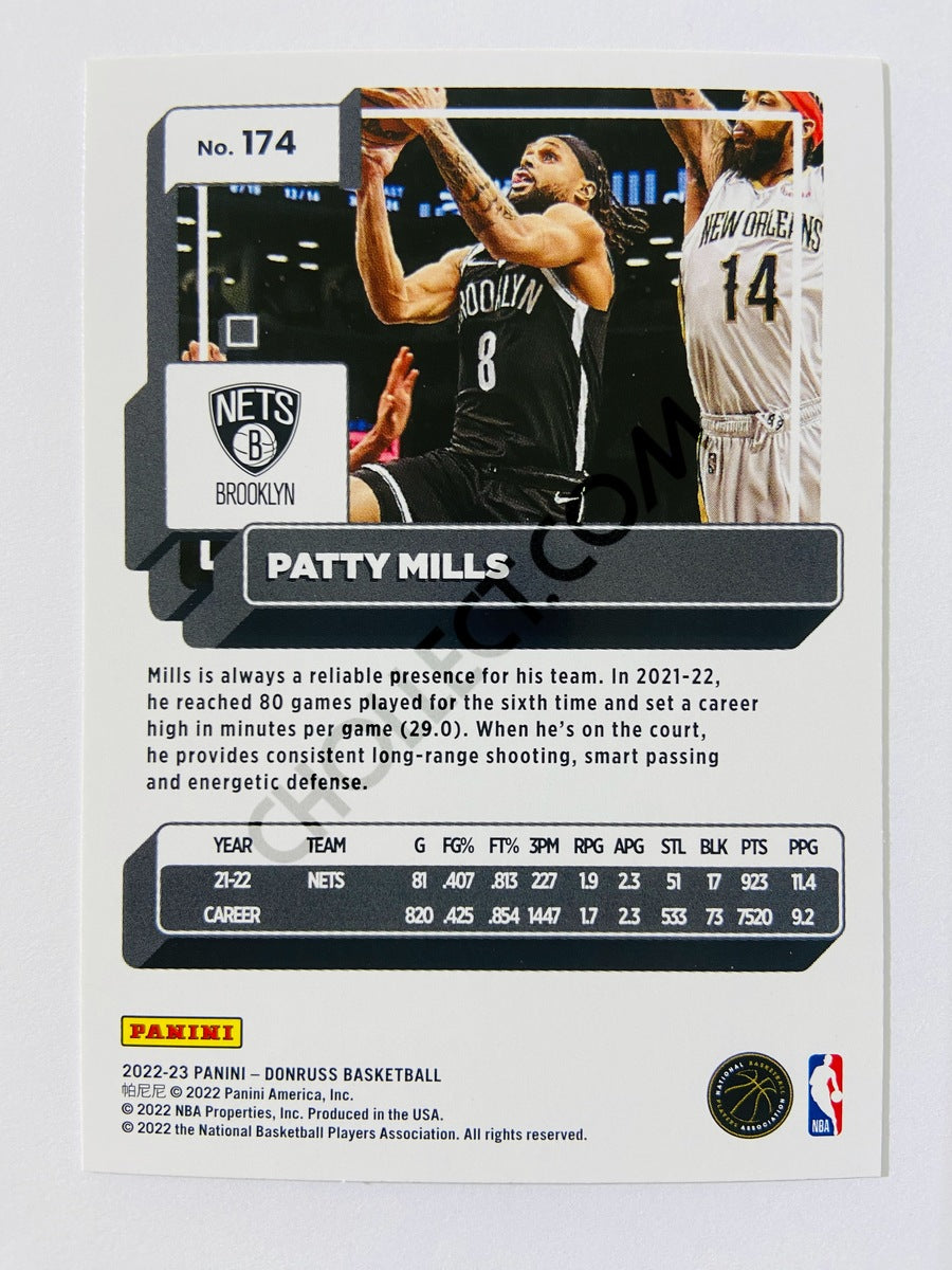 Patty Mills - Brooklyn Nets 2022-23 Panini Donruss #174