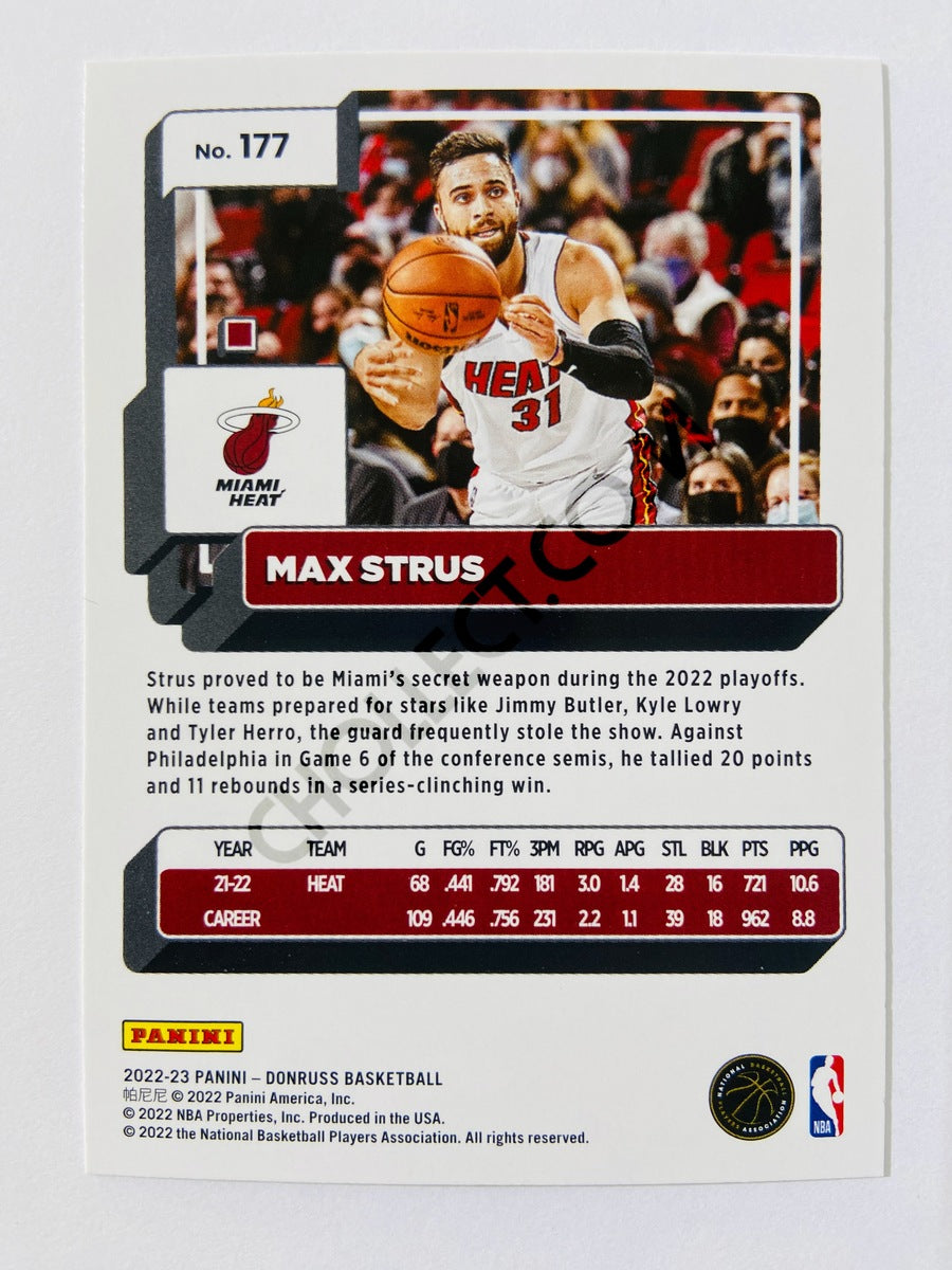 Max Strus - Miami Heat 2022-23 Panini Donruss #177