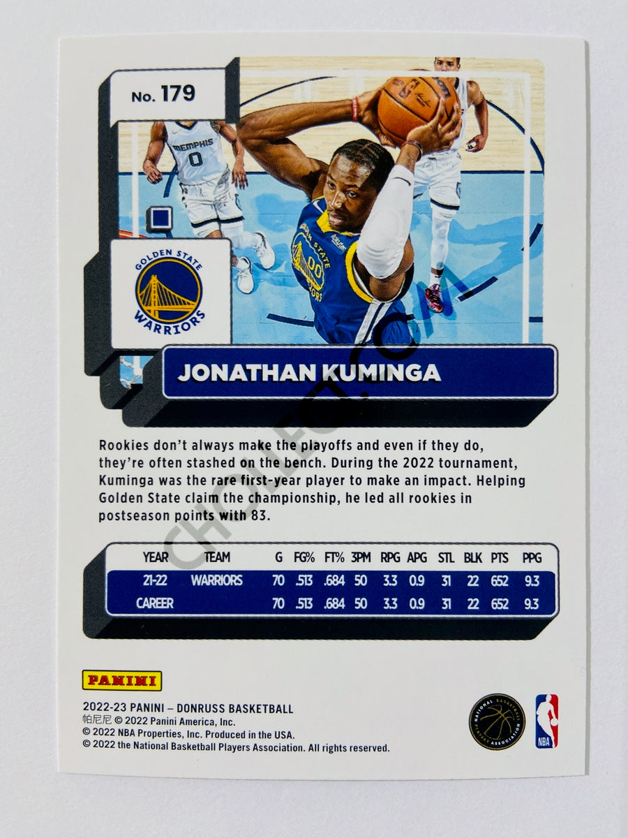 Jonathan Kuminga - Golden State Warriors 2022-23 Panini Donruss #179