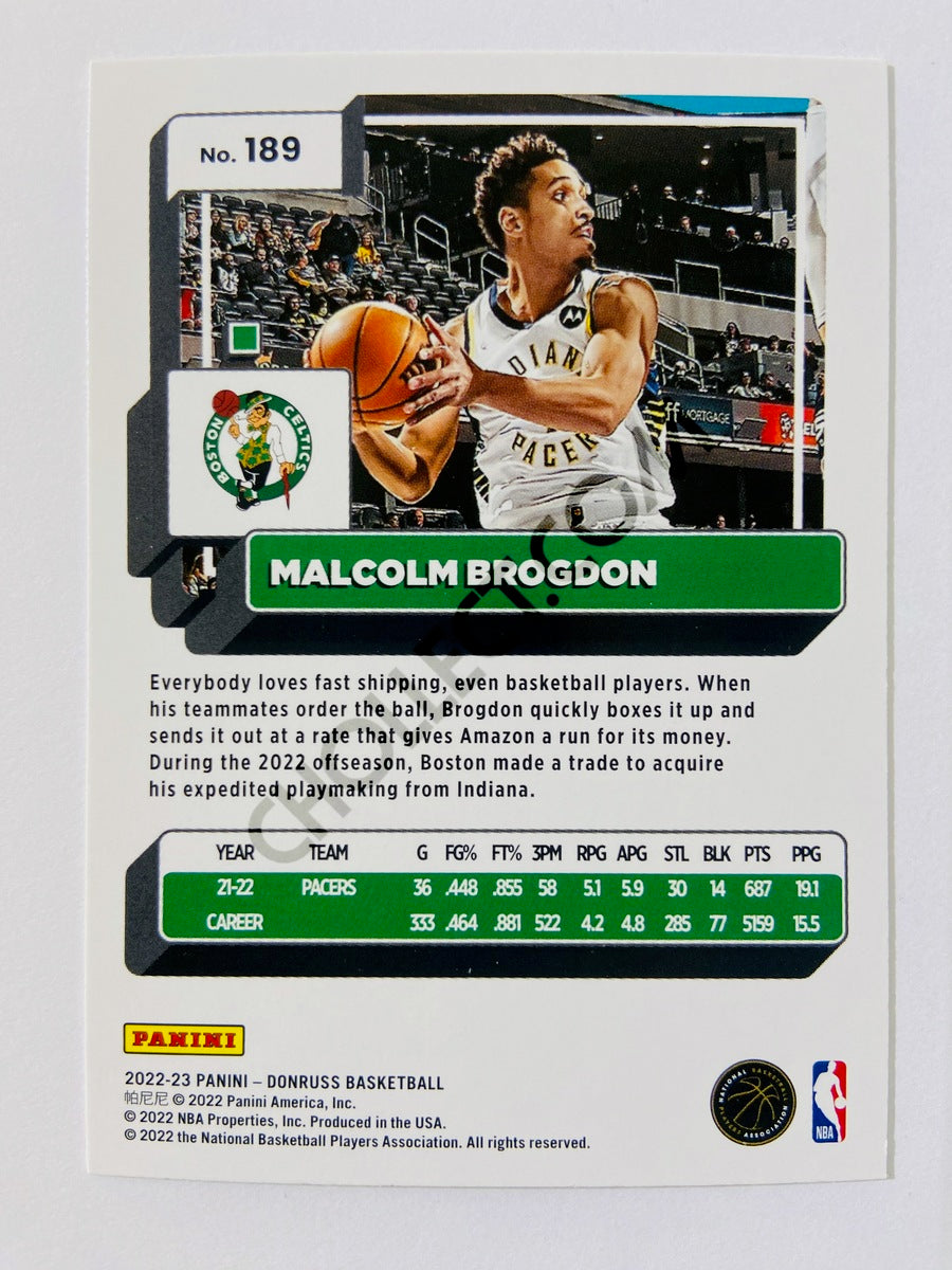 Malcolm Brogdon - Boston Celtics 2022-23 Panini Donruss #189