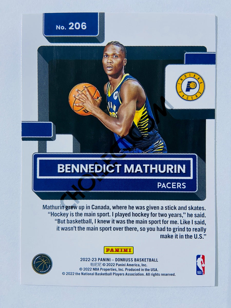 Bennedict Mathurin - Indiana Pacers 2022-23 Panini Donruss Rated Rookie #206
