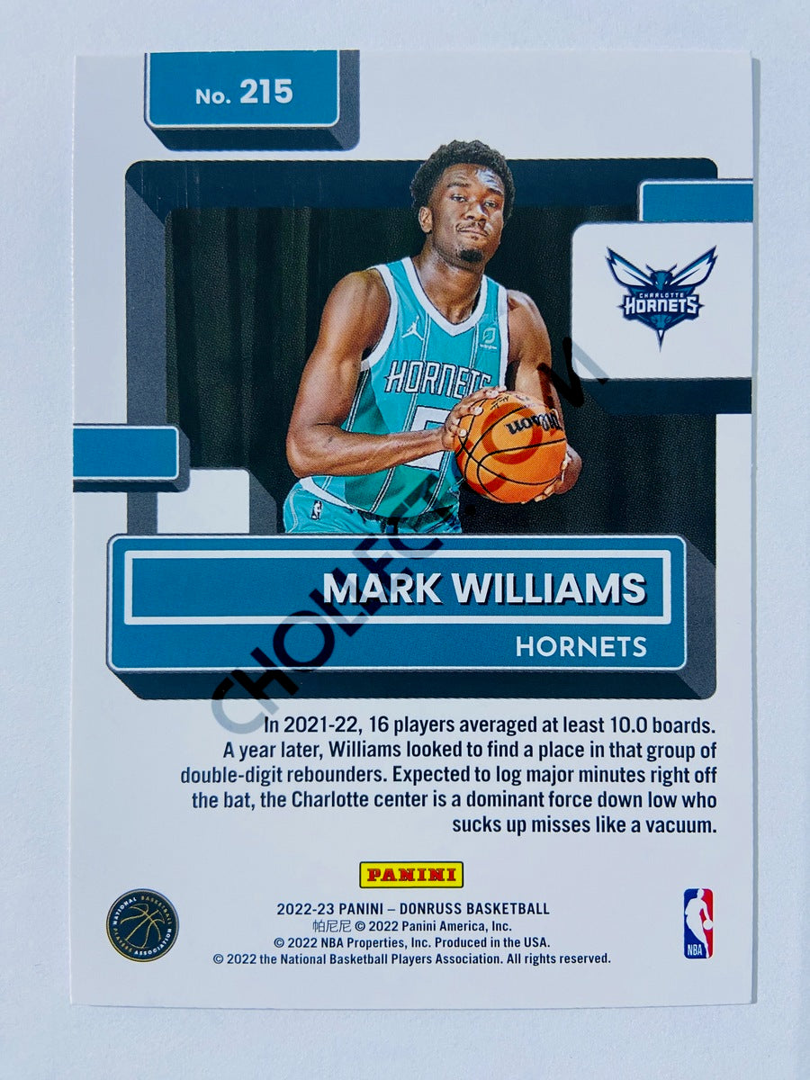 Mark Williams - Charlotte Hornets 2022-23 Panini Donruss Rated Rookie #215