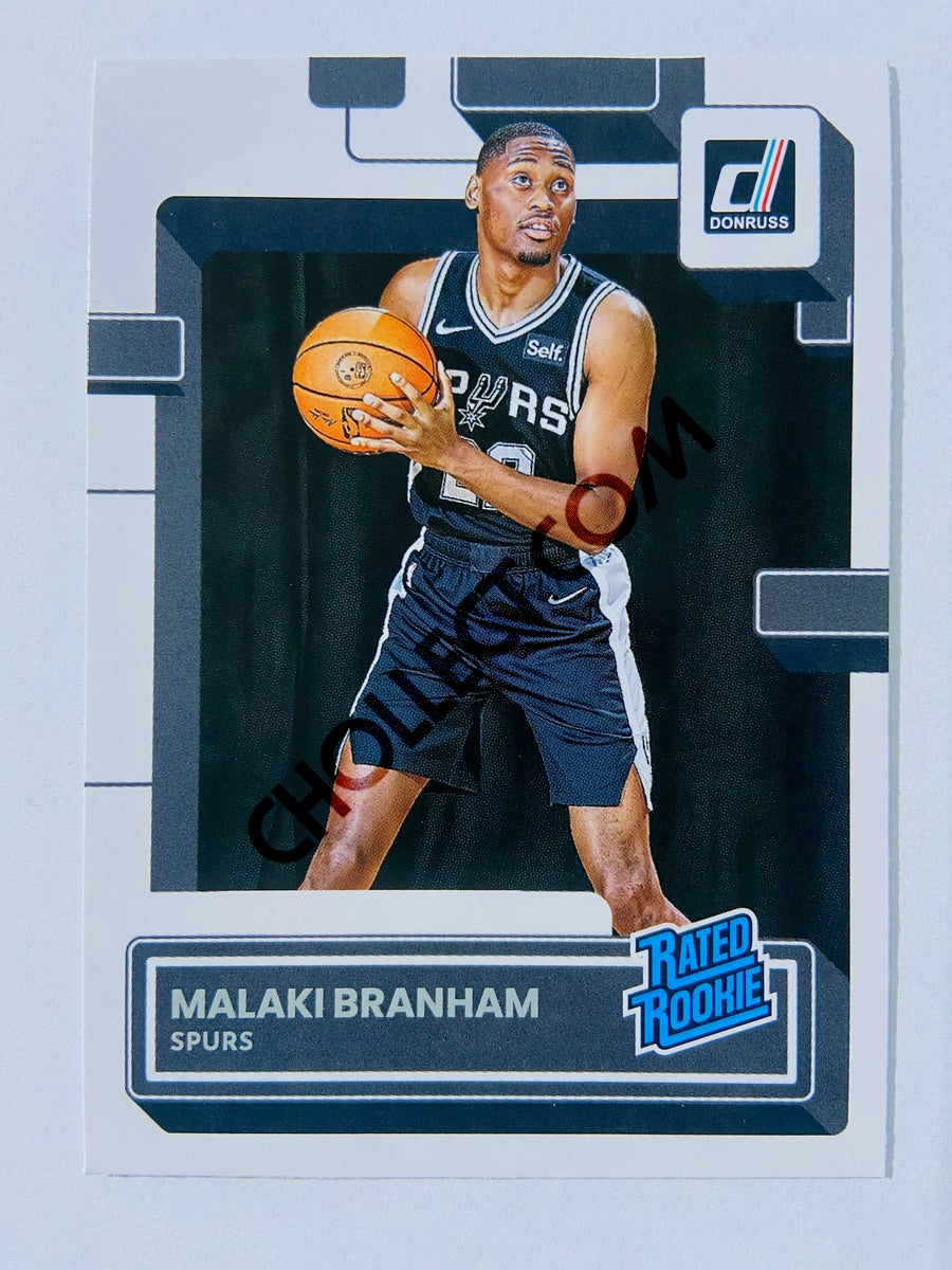 Malaki Branham - San Antonio Spurs 2022-23 Panini Donruss Rated Rookie #220