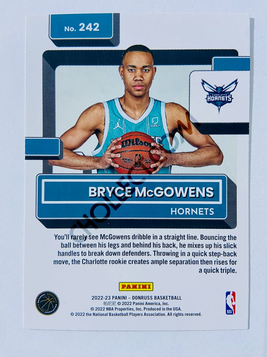 Bryce McGowens - Charlotte Hornets 2022-23 Panini Donruss Rated Rookie #242