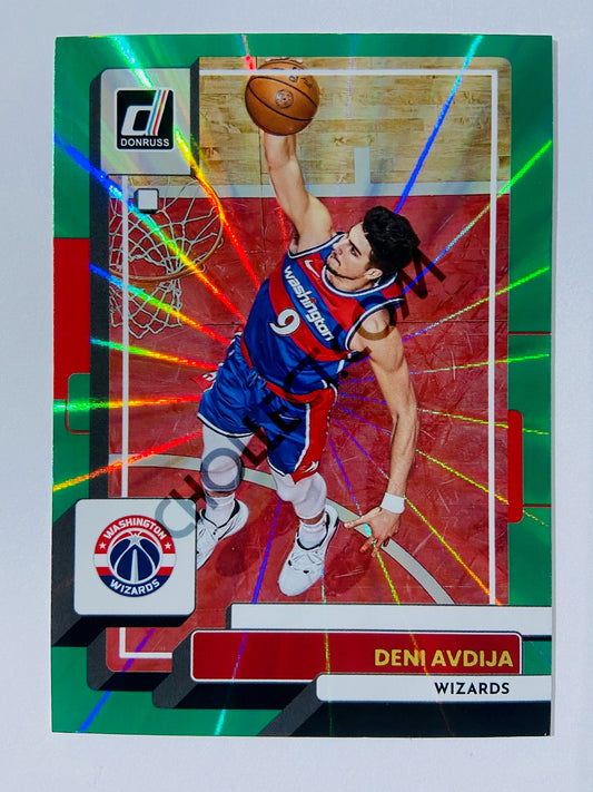 Deni Avdija - Washington Wizards 2022-23 Panini Donruss Holo Green Laser Parallel #178