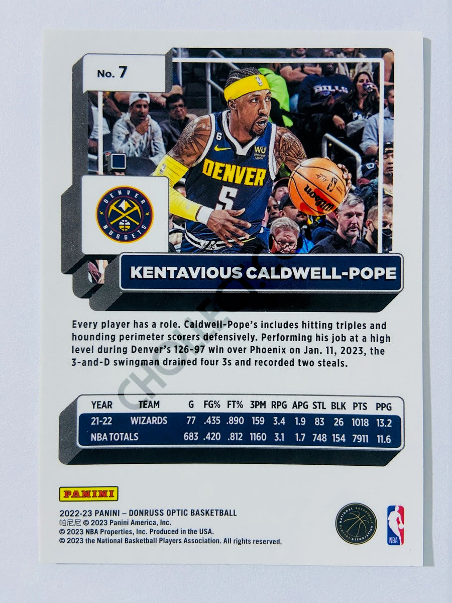 Kentavious Caldwell-Pope - Denver Nuggets 2022-23 Panini Donruss Optic #7