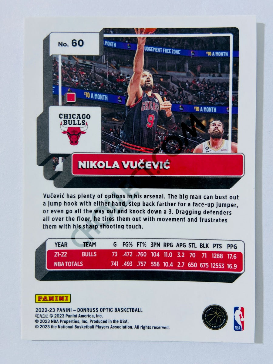 Nikola Vucevic - Chicago Bulls 2022-23 Panini Donruss Optic #60