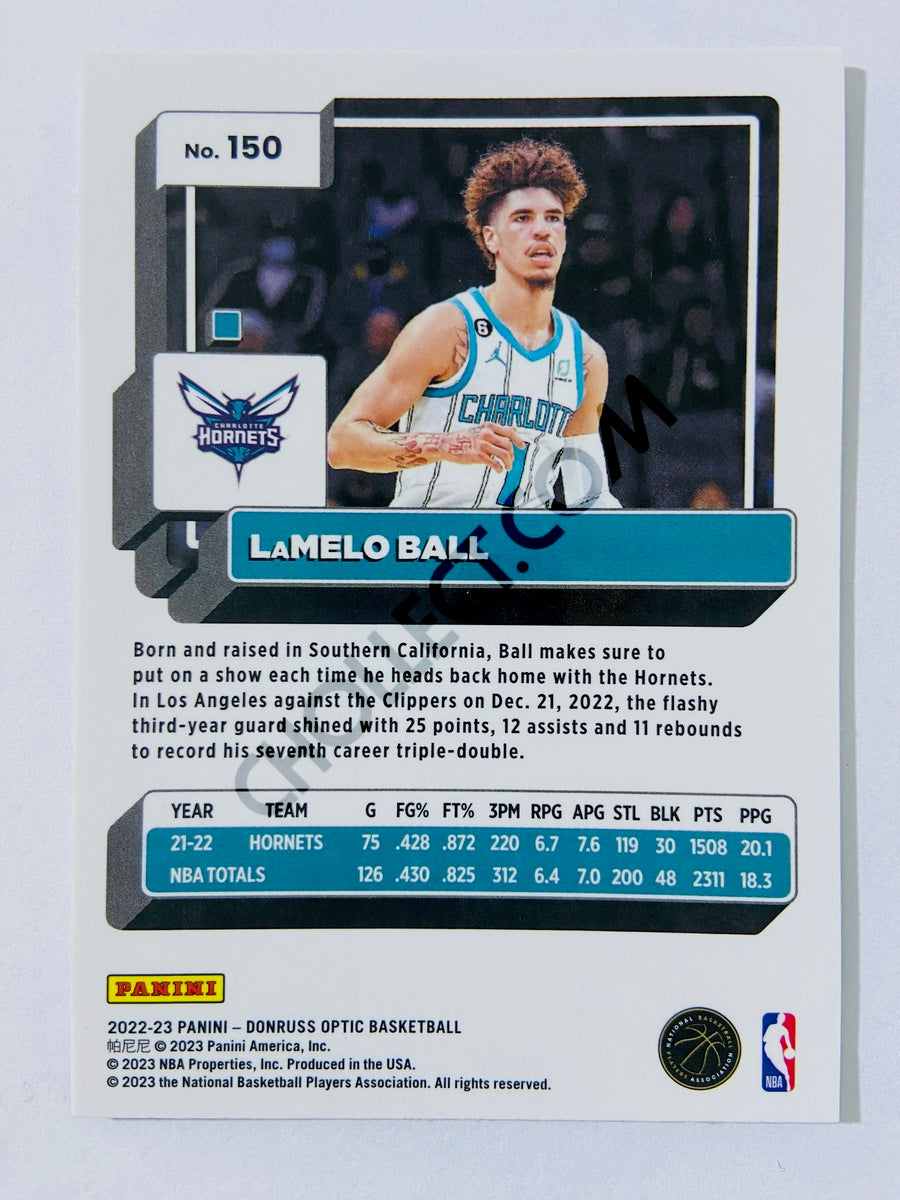 LaMelo Ball - Charlotte Hornets 2022-23 Panini Donruss Optic #150