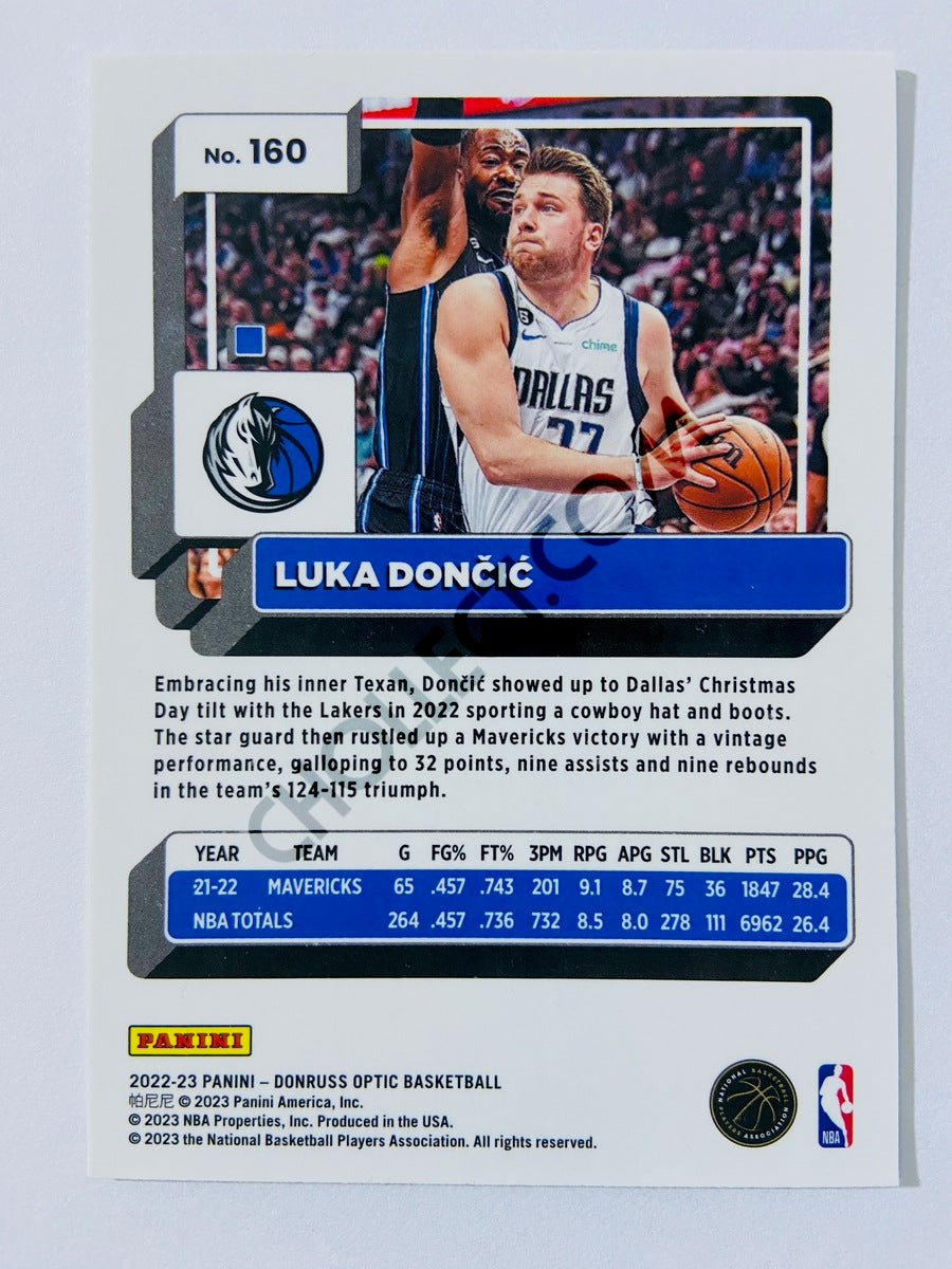 Luka Doncic - Dallas Mavericks 2022-23 Panini Donruss Optic #160
