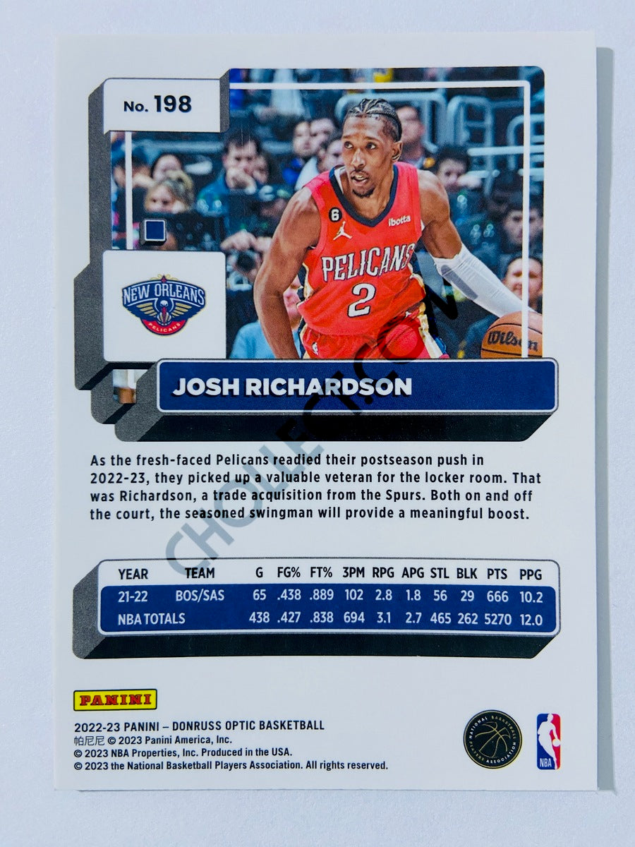 Josh Richardson - New Orleans Pelicans 2022-23 Panini Donruss Optic #198