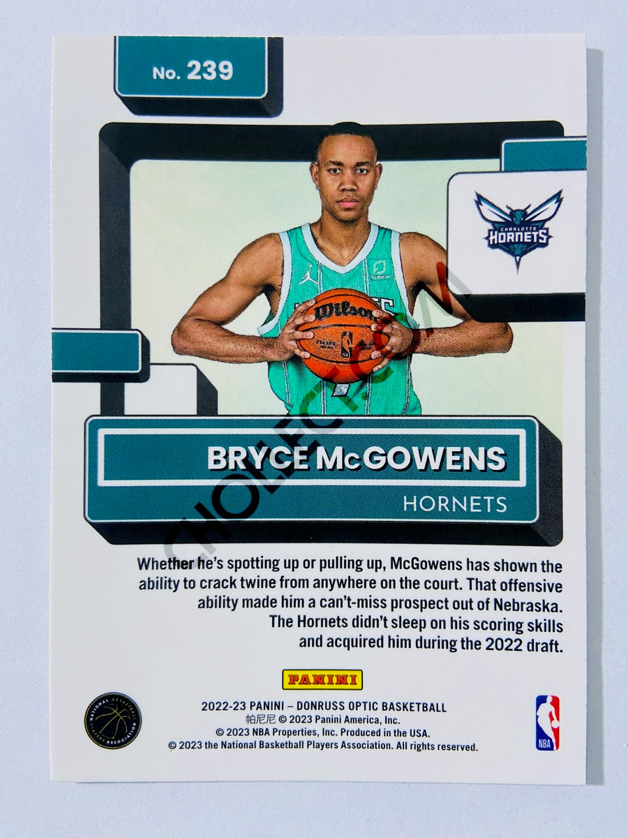 Bryce McGowens - Charlotte Hornets 2022-23 Panini Donruss Optic Rated Rookie #239