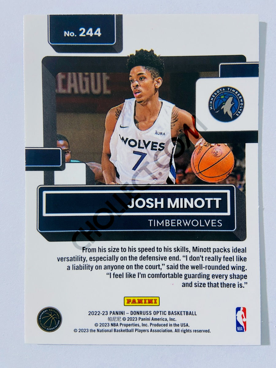 Josh Minott - Minnesota Timberwolves 2022-23 Panini Donruss Optic Rated Rookie #244