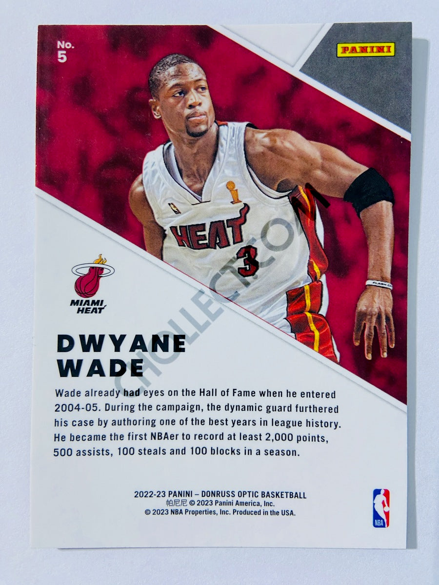 Dwyane Wade - Miami Heat 2022-23 Panini Donruss Optic Winner Stays Insert #5
