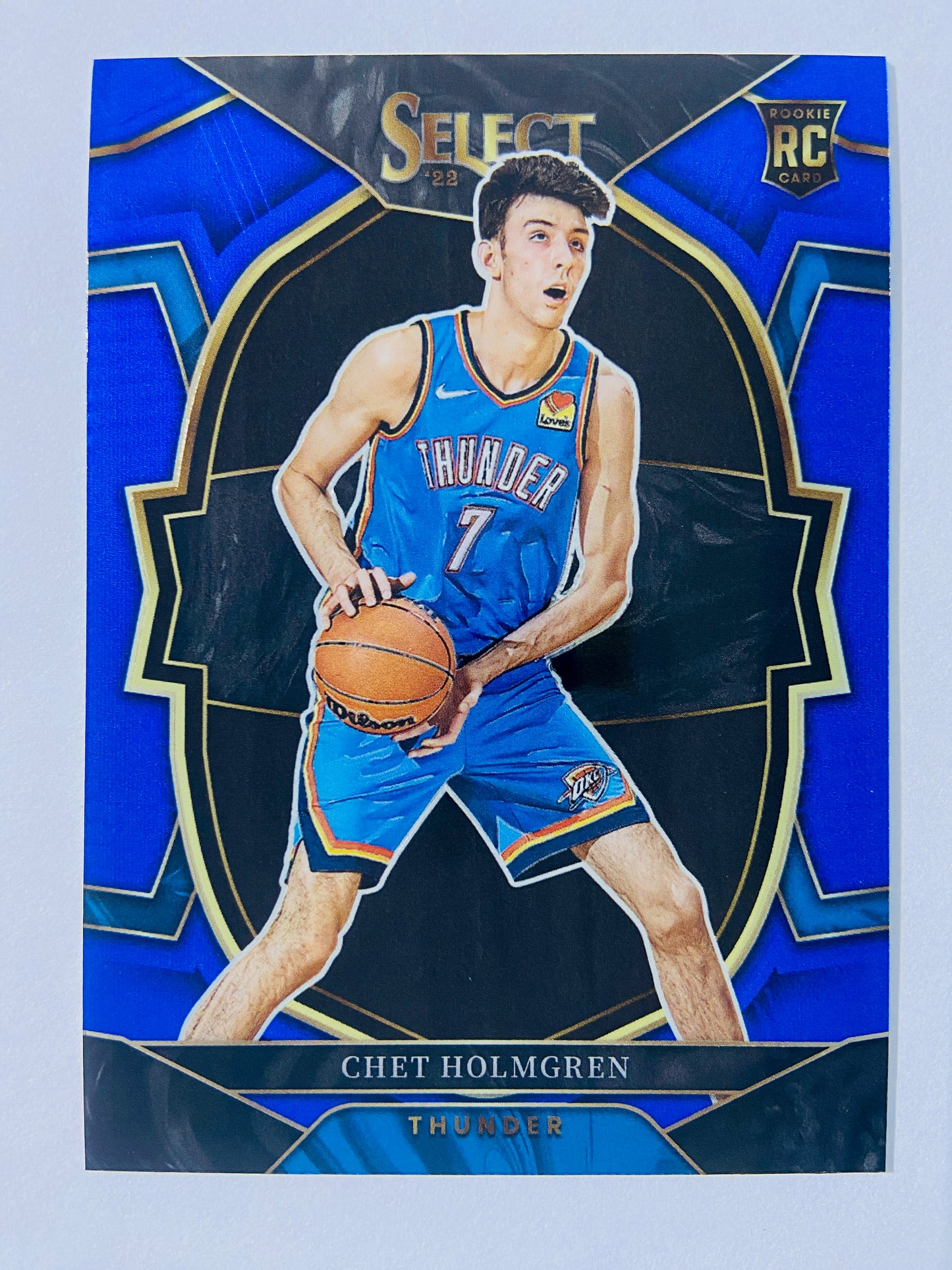 Chet Holmgren - Oklahoma City Thunder 2022-23 Panini Select Concourse Blue Parallel RC Rookie #83