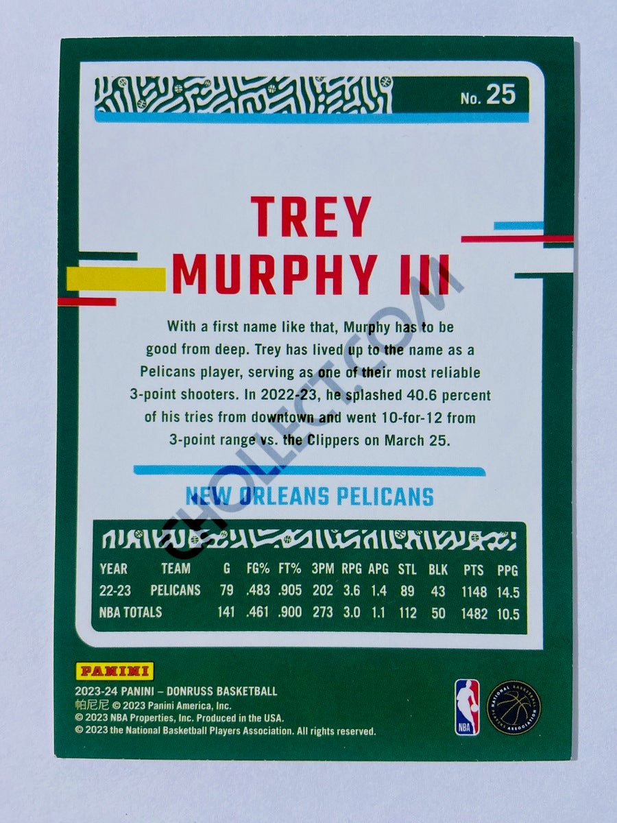 Trey Murphy III - New Orleans Pelicans 2023-24 Panini Donruss #25