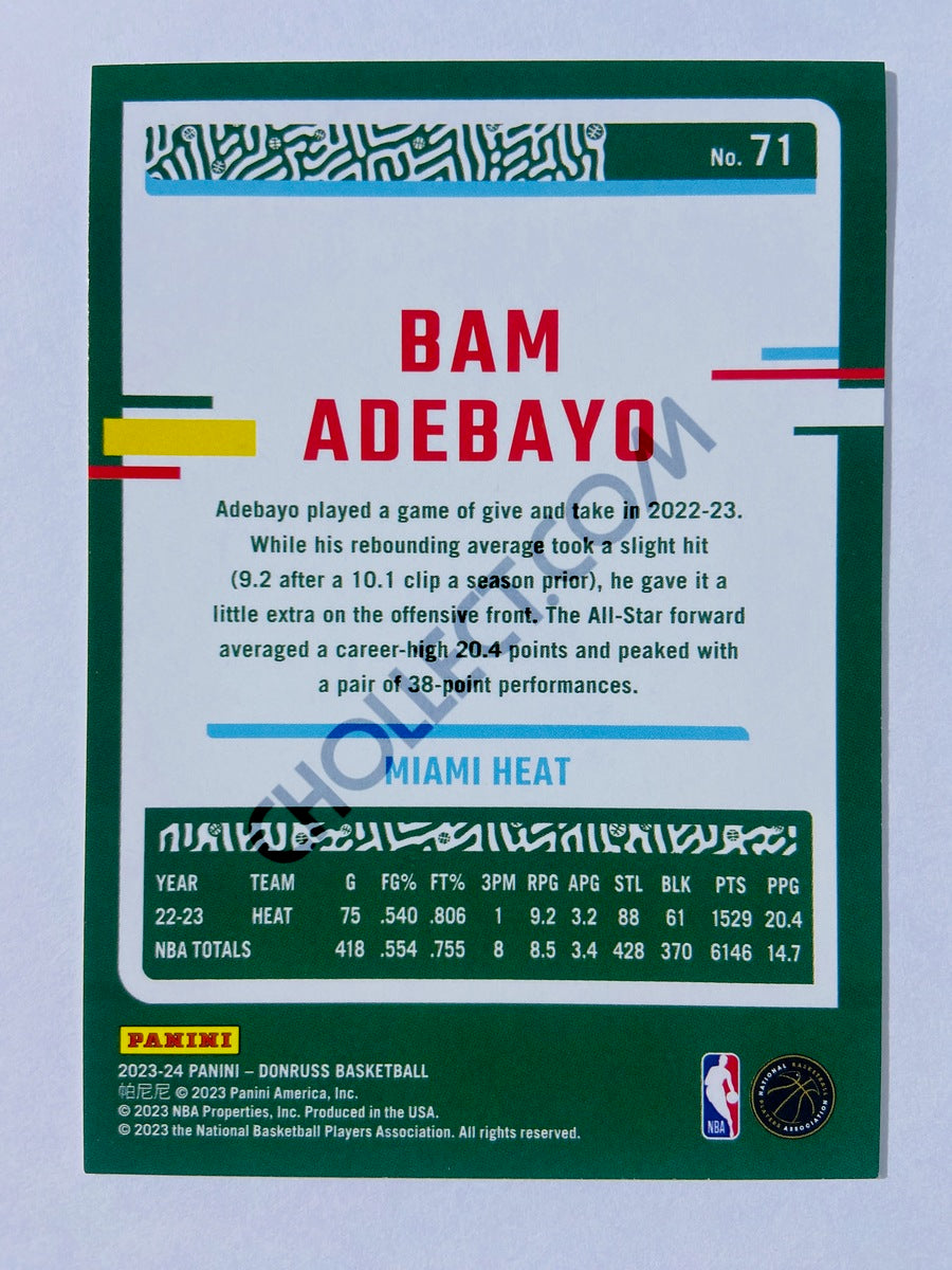 Bam Adebayo - Miami Heat 2023-24 Panini Donruss #71