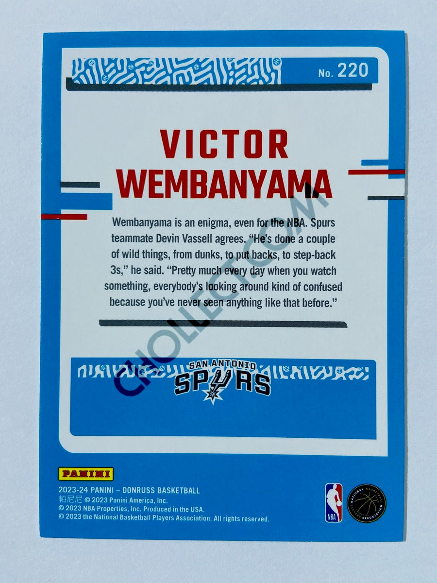 Victor Wembanyama - San Antonio Spurs 2023-24 Panini Donruss Rated Rookie #220