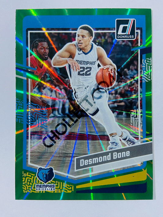 Desmond Bane - Memphis Grizzlies 2023-24 Panini Donruss Holo Green Laser Parallel #9