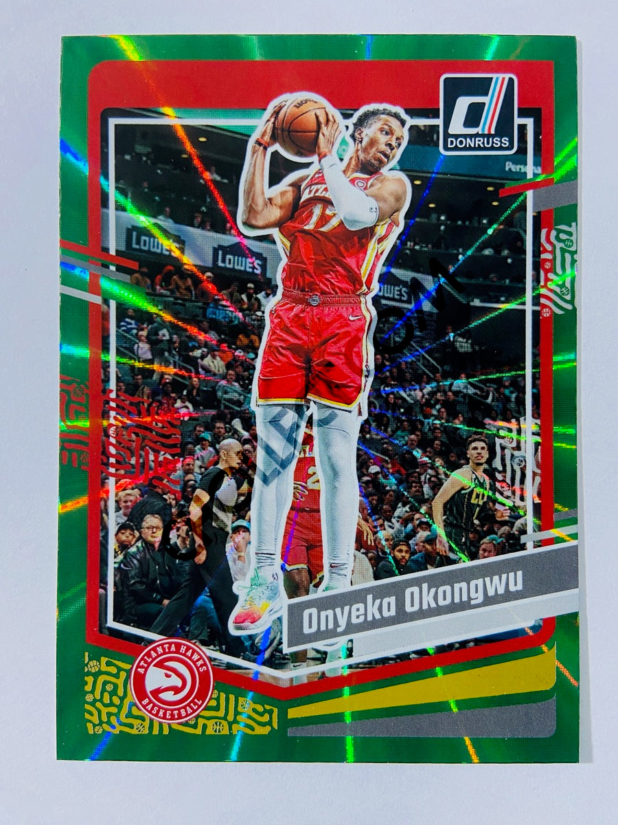 Onyeka Okongwu - Atlanta Hawks 2023-24 Panini Donruss Holo Green Laser Parallel #67