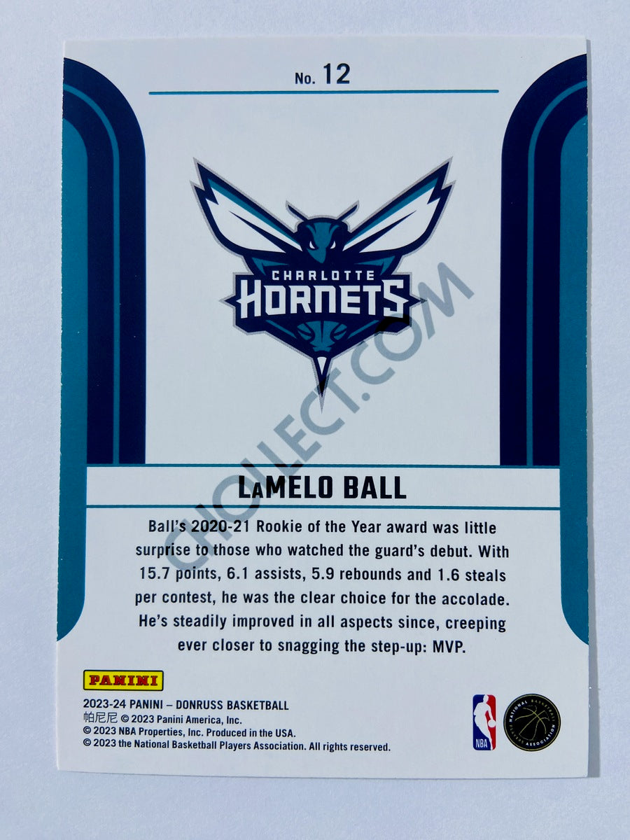 LaMelo Ball - Charlotte Hornets 2023-24 Panini Donruss Franchise Features #12