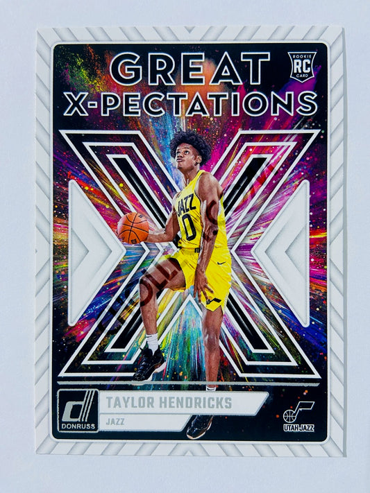 Taylor Hendricks - Utah Jazz 2023-24 Panini Donruss Great X-Pectations RC Rookie #9