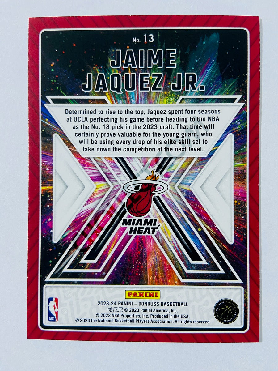 Jaime Jaquez Jr. - Miami Heat 2023-24 Panini Donruss Great X-Pectations RC Rookie #13
